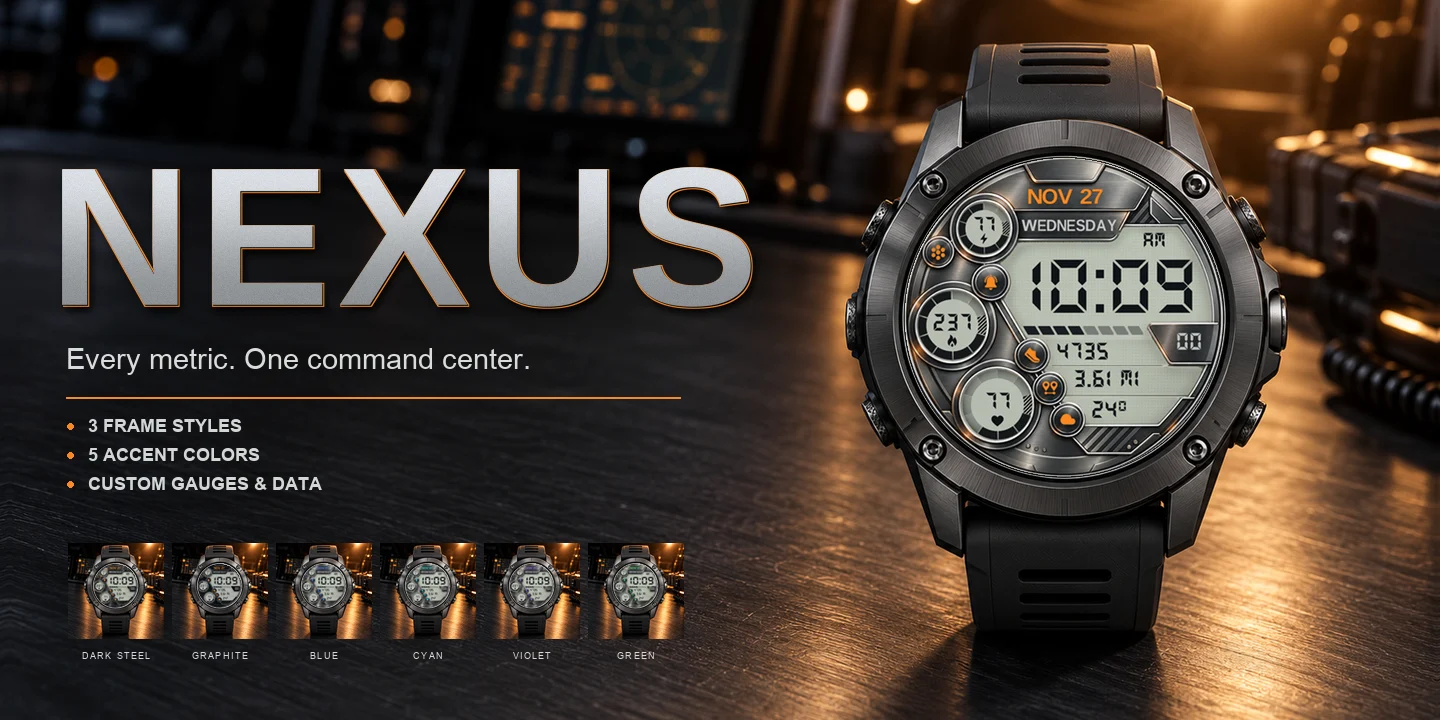 Nexus an einer Uhr in einer dunklen Werkstatt